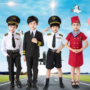 Children's Pilot Costume - Captain Suit for Little Aspiring Aviators